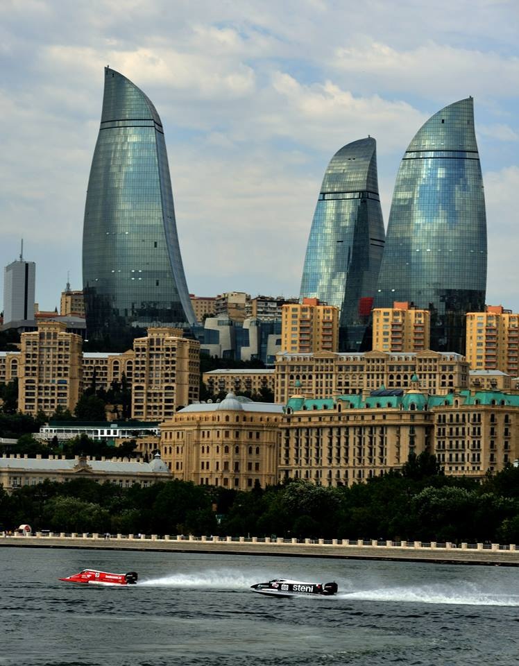 Beautiful scenery in Baku